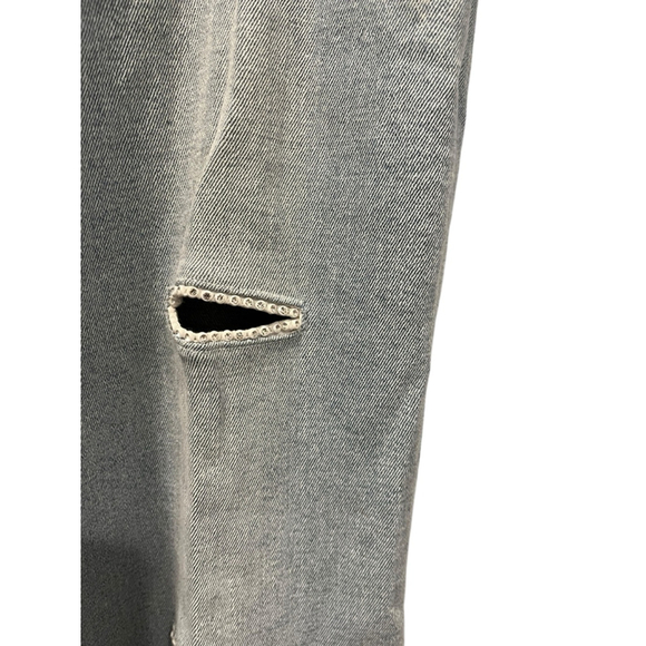 Lana Erica Gemstone Cut Out Light Wash Denim Blue Jeans Size 10 Casual Women's - Picture 6 of 8